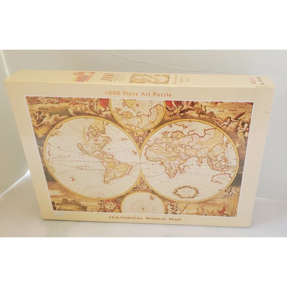 Jigsaw Art Puzzle Historical World Map 1000 pc 50x75 cm Tomax 100-108 Globe New